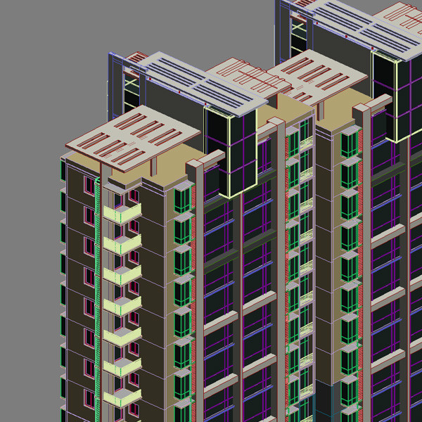 3d residential apartment model - 050930 shi zheng pei dian 2 by vessel river